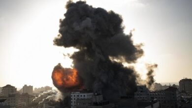 قصف إسرائيلي على غزة