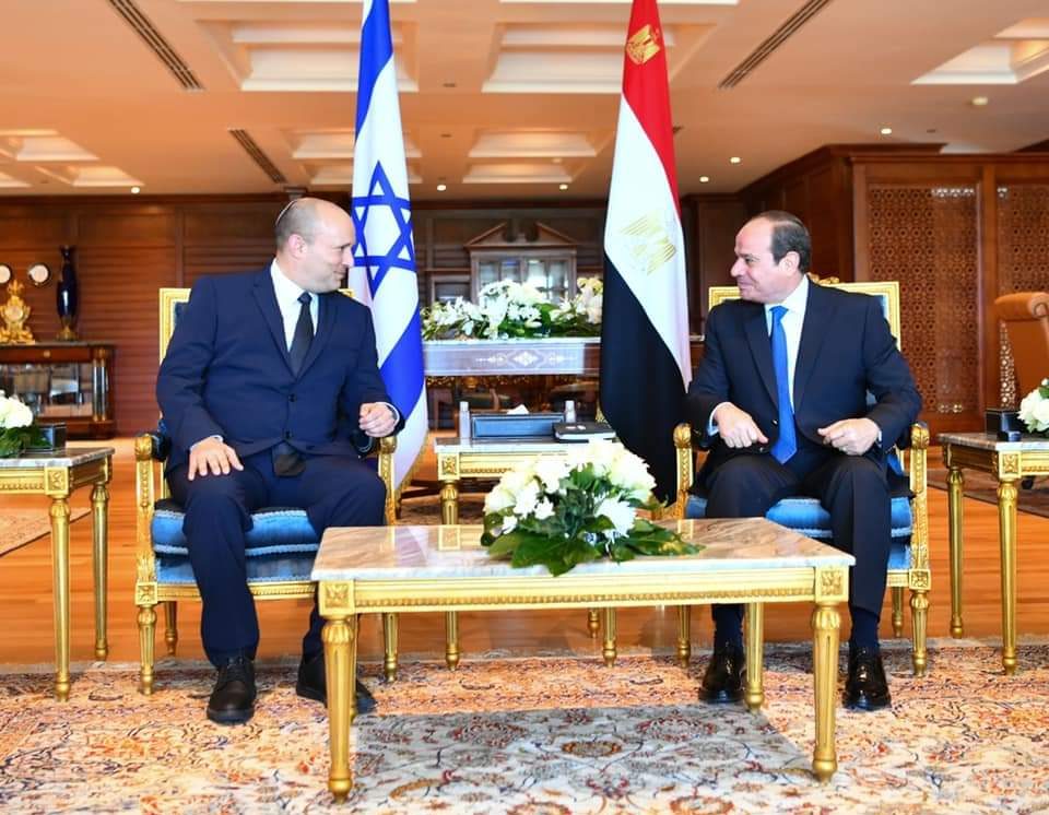 Al Sissi Rencontre Le Chef De Gouvernement Isra Lien Arab Observer   Al Sissi Premier Ministre Israelien E1631554690818 