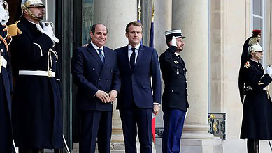 الرئيسان المصري والفرنسي