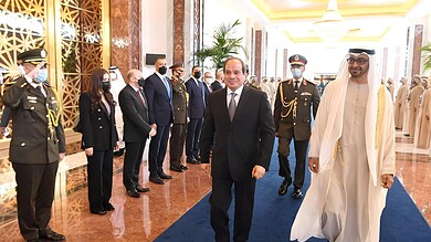 الرئيس المصري وولي عهد أبو ظبي
