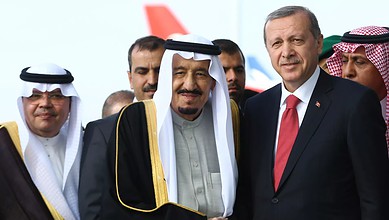 أردوغان و الملك سلمان بن عبد العزيز