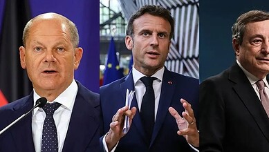 ماكرون وشولتز ودراجي