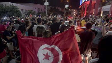 الاحتفال بنتائح الاستفتاء الدستوري