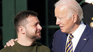 زيلينكسي مع بايدن