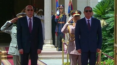 الرئيسان المصري والموريتاني