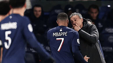 لويس إنريكي وكيليان مبابي