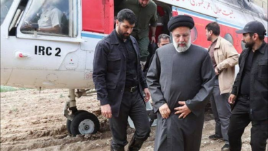 A helicopter carrying the Iranian president made an "emergency landing"