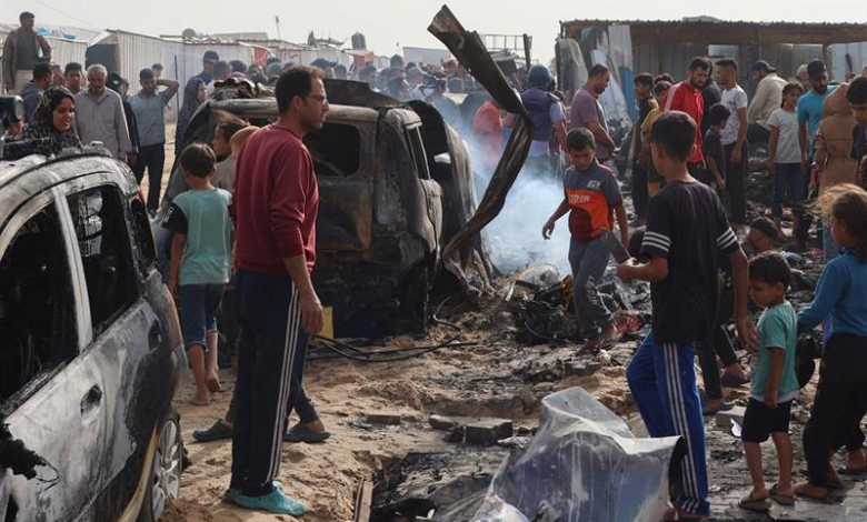 Rafah massacre, tents for displaced people