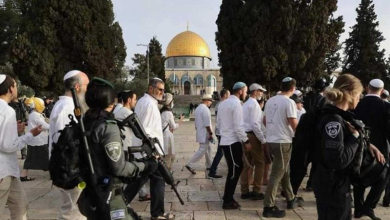 Jordan condemns the storming of Al-Aqsa Mosque by a group of "Jewish extremists."