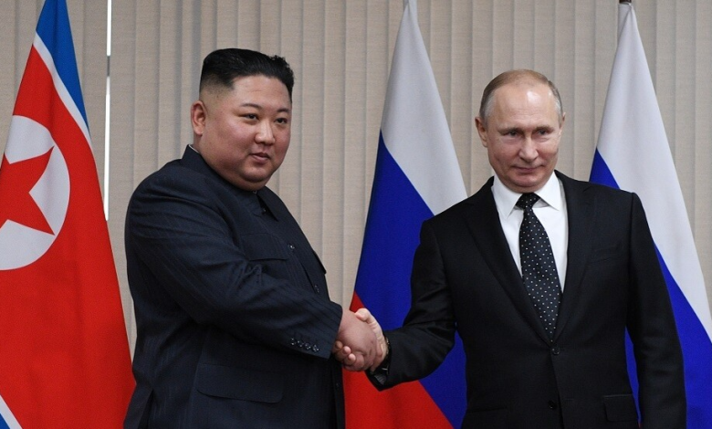Putin with Kim Jong Un