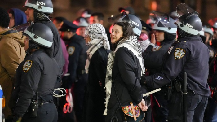 Dozens of Pro-Palestinian Protesters