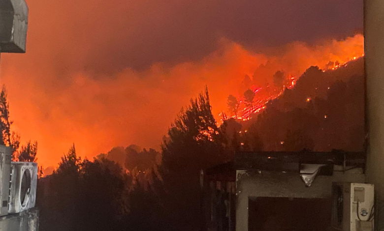 Hezbollah missiles ignite massive fires in northern Israel