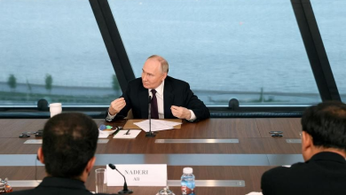 Meeting of Russian President Vladimir Putin with representatives of international news agencies