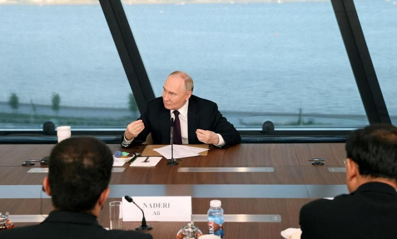 Meeting of Russian President Vladimir Putin with representatives of international news agencies