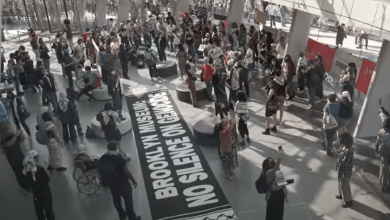 Pro-Palestinian protest at Brooklyn Museum