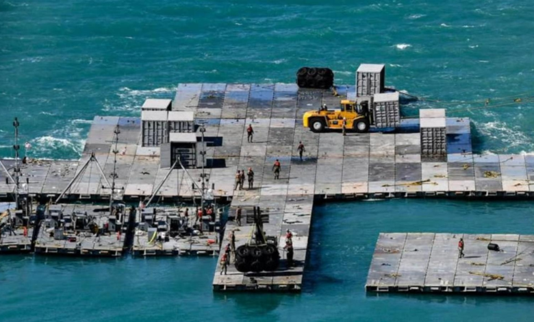 The World Food Program stops the distribution of aid from the American floating dock in Gaza