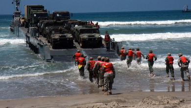 The floating dock installed by Washington in Gaza is used to carry out military missions