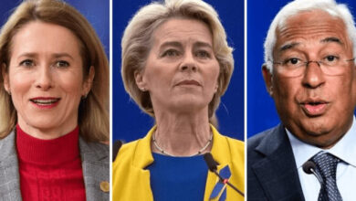 Kaya Callas, Antonio Costa and Ursula von der Leyen