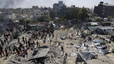 Israel leaves the Tel al-Hawa area in ruins and besieges 50,000 Palestinians in Rafah