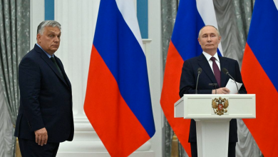 Russian President Putin with Hungarian Prime Minister Viktor Orban
