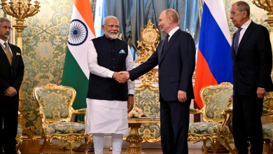 Russian President Vladimir Putin receives Indian Prime Minister Narendra Modi at the Kremlin, Moscow. July 9, 2024