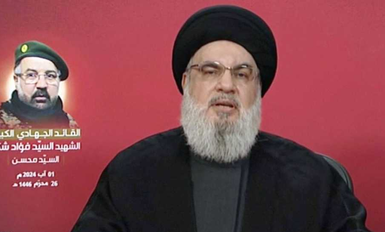 Nasrallah: Israel and those behind it must "await our coming response"