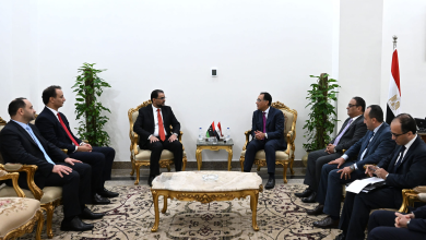 Egyptian Prime Minister Mostafa Madbouly receives Osama Hamad, Prime Minister of Libya