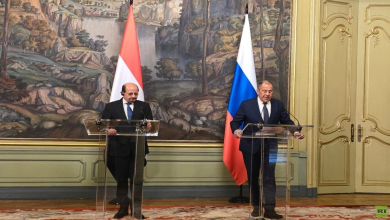 Lavrov with his Yemeni counterpart Shaye Mohsen Al-Zindani