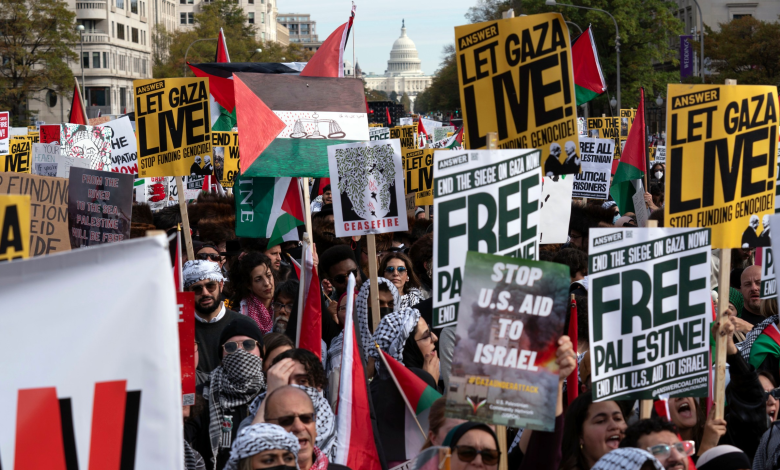 Protesters Against Gaza Genocide