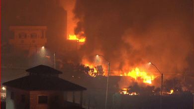 Israeli terrorists attack Palestinian village, burn residents' property