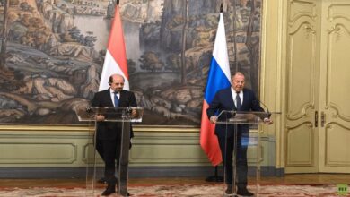 Lavrov with his Yemeni counterpart Shaye Mohsen Al-Zindani