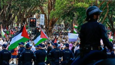 Australian police use violence to disperse demonstration denouncing Israeli crimes in Gaza