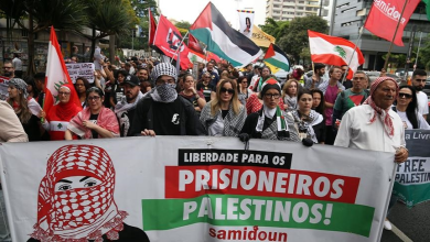 Demonstrations in Morocco and Brazil in support of the Palestinian and Lebanese peoples