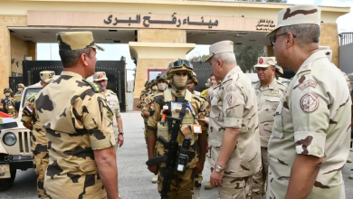 Egyptian Chief of Staff Lieutenant General Ahmed Khalifa inspects security measures on the Gaza Strip border. September 5, 2024