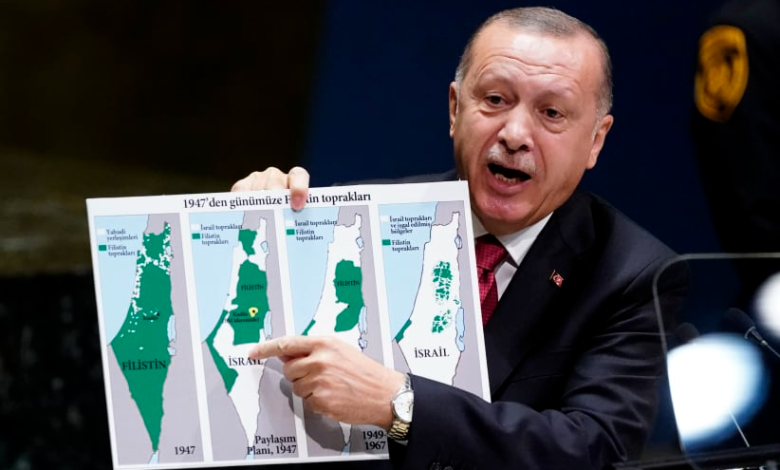 Erdogan reveals the names of the countries whose lands Israel seeks to occupy