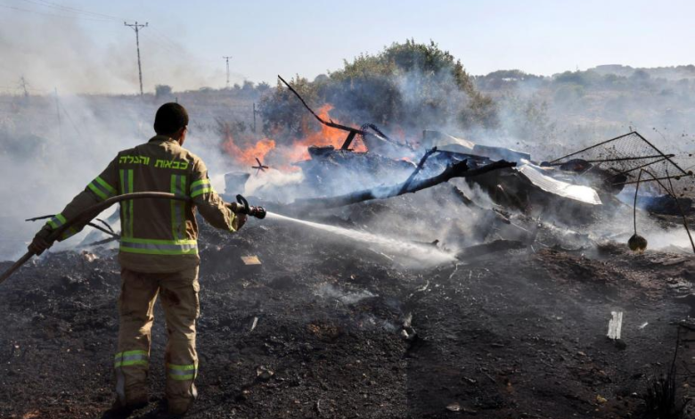 Hezbollah attacks Israeli settlement of Kabri with Fadi 1 missiles