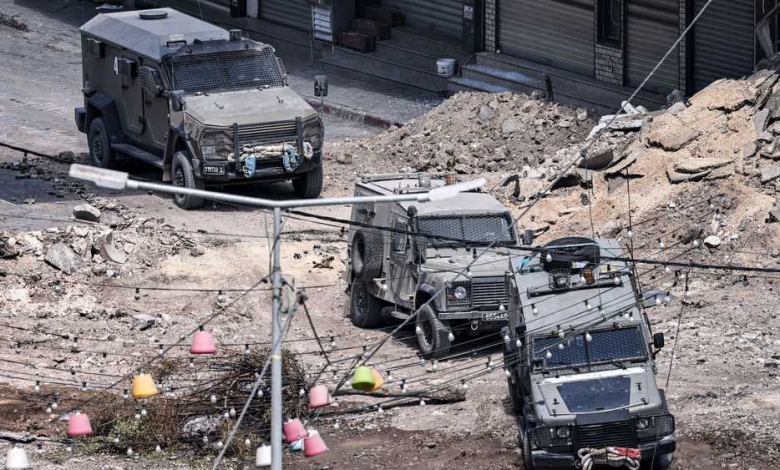 Israeli forces in Jenin