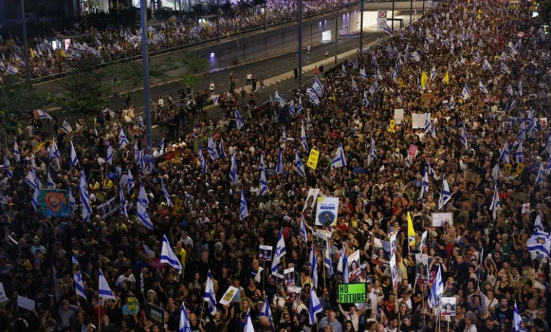 Israelis demonstrate in Jerusalem to demand a prisoner swap deal. September 1, 2024