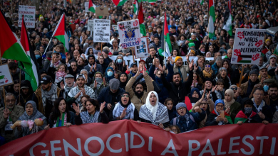 Spain General strike and demonstrations against the genocide in Gaza