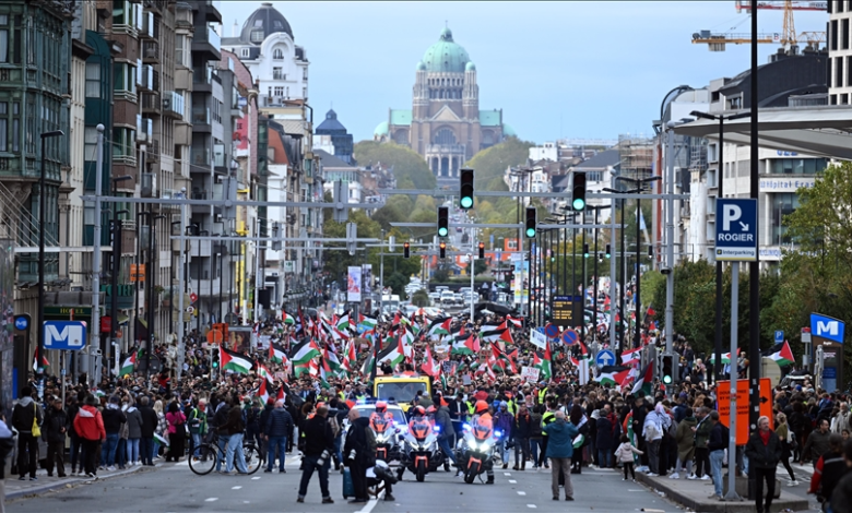 Belgium Hundreds of thousands demonstrate against Israeli crimes in Gaza and Lebanon