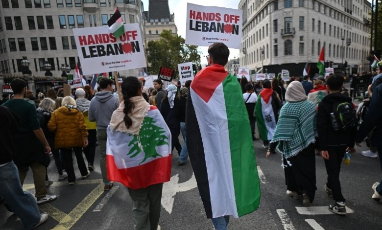 Demonstrations in support of Lebanon and condemnation of the genocide in Gaza sweep the world's capitals