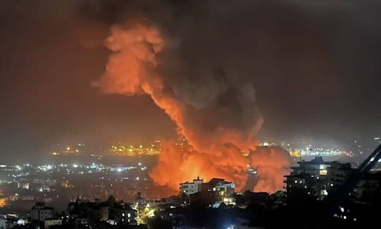 Israeli Attack on Beirut Suburb