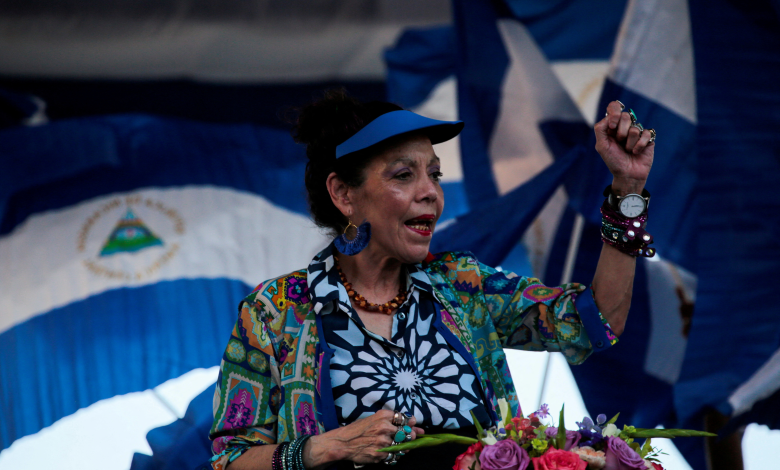 Nicaraguan Vice-President Rosario Murillo sings revolutionary songs