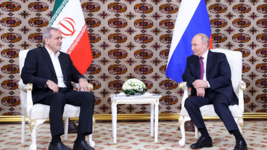 Part of the meeting between Russian President Vladimir Putin and Iranian President Masoud Pezeshkian (October 11, 2024)