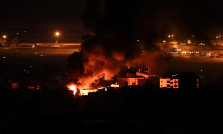 Smoke rises near Rafik Hariri International Airport in the Lebanese capital Beirut after an Israeli airstrike, Lebanon. October 20, 2024