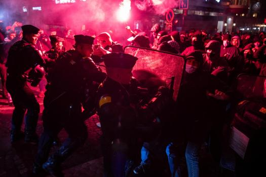 Angry demonstrations in Paris on the eve of the football match between the French and Israeli national teams