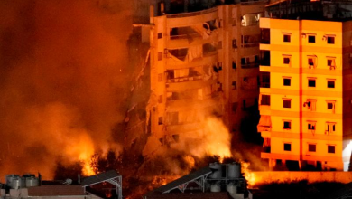 Violent Israeli raids on the southern suburbs of Beirut