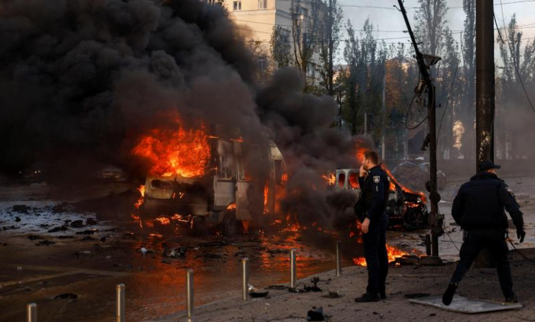 Alarms sound across Ukraine as massive explosions rock Kyiv