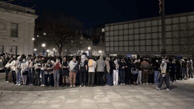 Student protests against Israeli terrorist Itamar Ben-Gvir's visit to Yale University