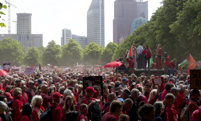 Pays-Bas: Grande manifestation contre la politique du gouvernement envers Israël